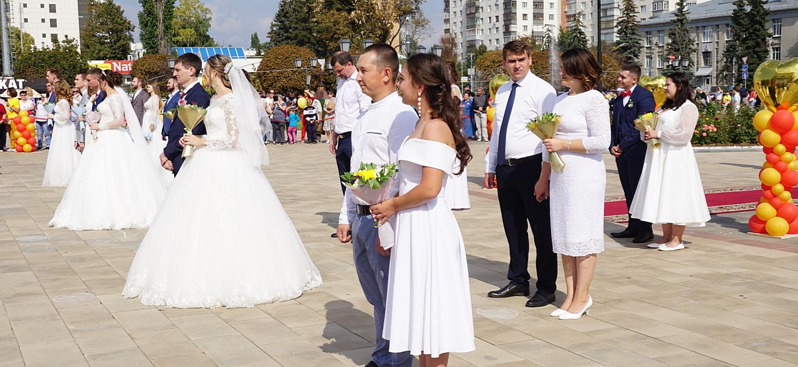 В День города Курска чествовали молодоженов